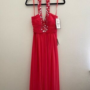 Bee Darlin Pink Floor Length Dress Size 7/8